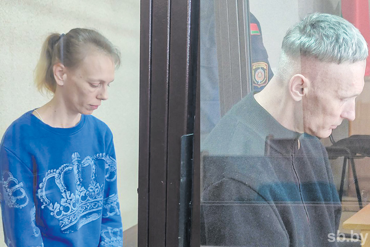 Анастасія і Аляксандр Таратуты падчас суда ў Слуцку, кастрычнік 2023 года. Фота: sb.by.