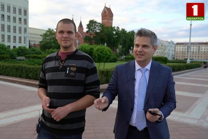 Марчин Миколаек в сюжете "Беларусь 1". Июнь 2022 года. Скриншот видео Марчин Миколаек в сюжете "Беларусь 1". Июнь 2022 года. Скриншот видео
