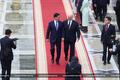 Президент Монголии Ухнаагийн Хурэлсух и Александр Лукашенко во время официальной встречи во Дворце Независимости. Минск, Беларусь, 26 октября. Фото: пресс-служба Лукашенко