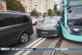 ДТП с участием двух легковых автомобилей и трамвая. 2 сентября 2026 года, Минск. Фото: ГАИ