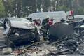 Авария на трассе М3. 31 августа 2026 года, Докшицкий район. Скриншот видео МЧС