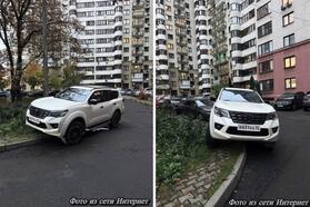 Припаркованный с нарушнием ПДД внедорожник. Октябрь 2026 год, Минск. Фото: ГАИ