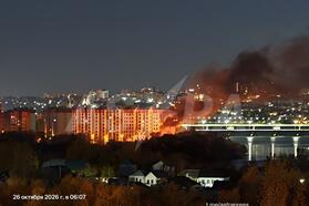 Последствия атаки БПЛА на Воронеж, Россия, 26 октября 2026 года. Фото: телеграм-канал "Астра"