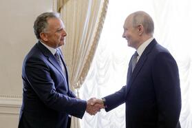 Стивен Уиткофф на встрече с Владимиром Путиным. 21 октября 2026 года, Санкт-Петербург, Россия. Фото: Reuters