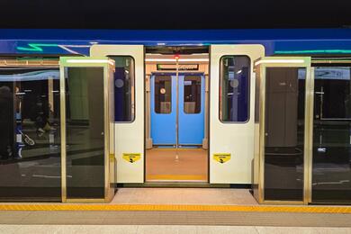 Автоматические станционные двери. 2026 год, Минск. Фото: t.me/minskoemetro