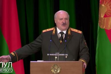 Александр Лукашенко во время расширенного совещания с руководящим составом госорганов системы обеспечения нацбезопасности. 20 февраля 2024 года. Скриншот видео