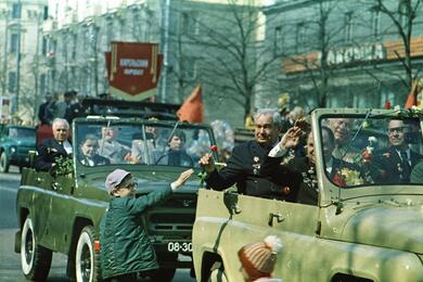 День Победы в Минске в 1980 году. Фото из архива Сергея Лескетя, t.me/minskcitymuseum
