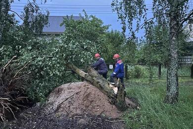 Грозовой фронт прошел по Беларуси 5 июня 2025 года. Фото: Минскэнерго