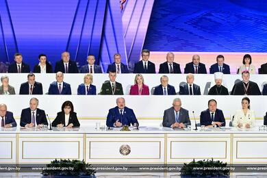 Лукашенко во время выступления на ВНС. Минск, 24 апреля 2024 года. Фото: пресс-служба политика