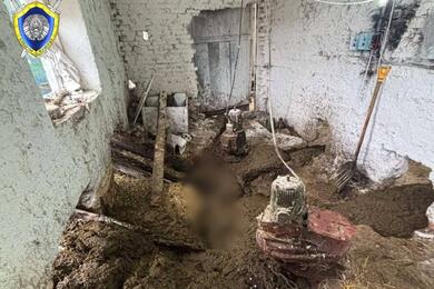 Сарай, в котором погиб рабочий. Октябрь 2026 года, Добрушский район. Фото: СК