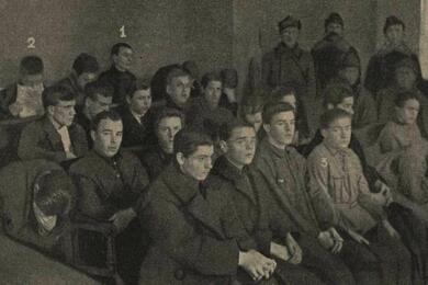 Обвиняемые по «чубаровскому делу» в суде. Ленинград, декабрь 1926 года. Фото: Общественное достояние, commons.wikimedia.org