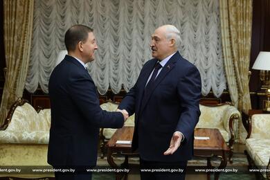Встреча Александра Лукашенко с главой Республики Алтай Андреем Турчаком. 29 октября 2026 года. Фото: пресс-служба Лукашенко