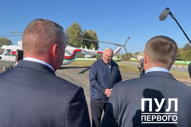 Александр Лукашенко во время посещения Могилевской области. 29 сентября 2023 года. Фото: t.me/pul_1
