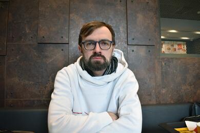 Белорусский врач-гинеколог Станислав Соловей. Одесса, апрель 2023 года. Фото: Алесь Минов, "Зеркало" Белорусский врач-гинеколог Станислав Соловей. Одесса, апрель 2023 года. Фото: Алесь Минов, "Зеркало"