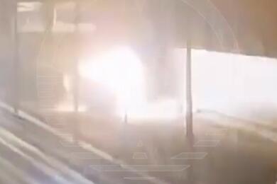 ДТП на Киевском шоссе в Москве. Декабрь 2023 года. Скриншот видео t.me/shot_shot
