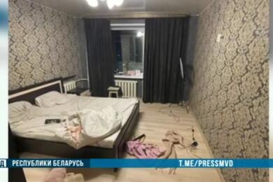 Квартира, в которой снимала свои ролики жительница Витебской области. Февраль 2024 года. Скриншот видео МВД