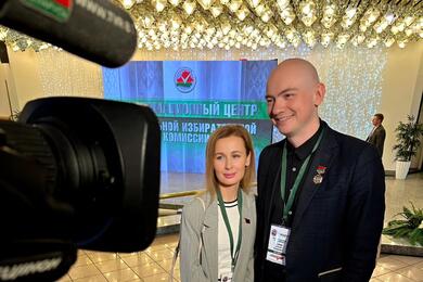 Юлия Быкова и Евгений Олейник. Фото: Instagram / eugeneoleinik
