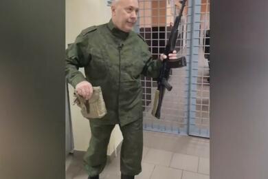 Александр Солодуха в Печах. 29 ноября 2023 года. Скриншот видео "ВоенТВ"