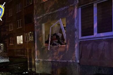 Место взрыва в квартире многоэтажки на улице Алтайской в Минске. Фото: Следственный комитет