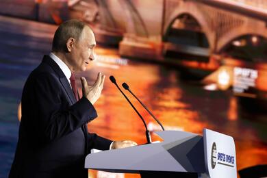 Президент России Владимир Путин на Петербургском международном экономическом форуме. 20 июня 2025 года. Фото: kremlin.ru