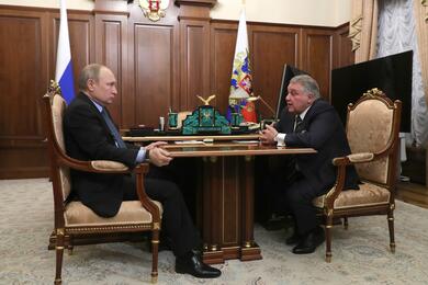 Владимир Путин и Михаил Ковальчук, 2019 год. Фото: пресс-служба Кремля
