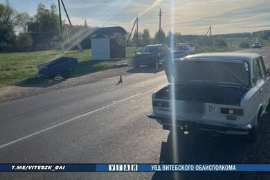 "Жигули", от которых оторвался прицеп. Фото: УГАИ УВД Витебского облисполкома