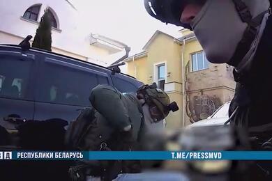 Задержание в Орше. Скриншот видео МВД