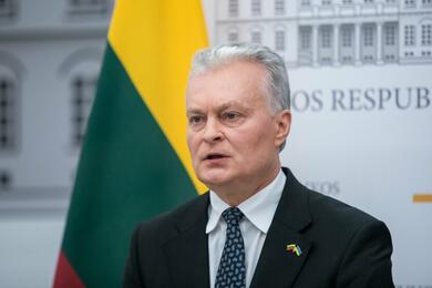 Президент Литвы Гитанас Науседа. Фото: DELFI / Julius Kalinskas