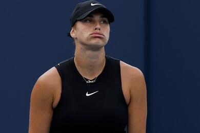 Арина Соболенко во время турнира Miami Open, Майами Гарденс, Флорида, США, 22 марта 2024 года. Фото: Reuters