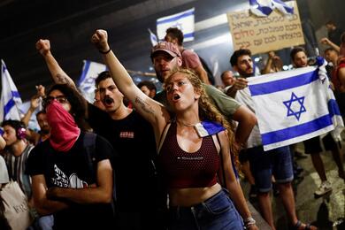 Протесты против судебной реформы в Израиле. 24 июля 2023 года. Фото: Reuters