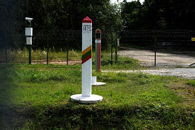 Литовско-белорусская граница. Фото: Reuters
