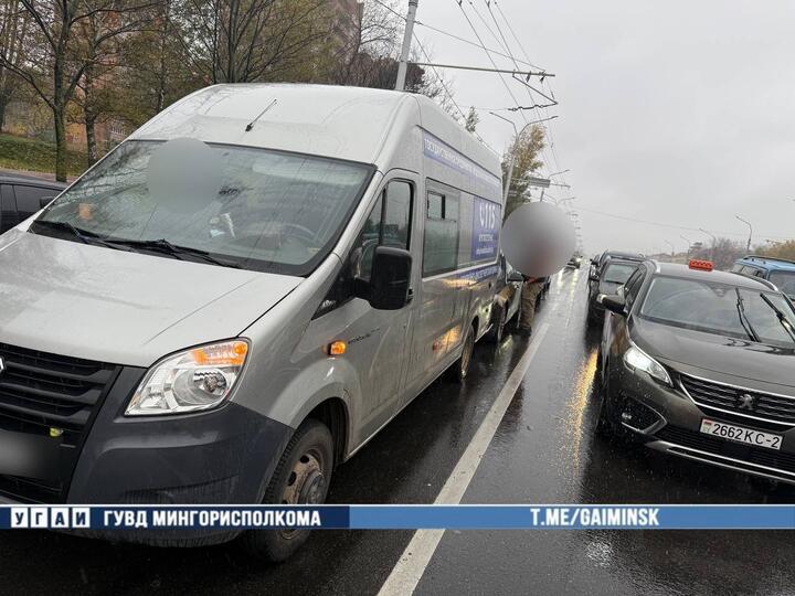 ДТП на Партизанском проспекте в Минске. 26 октября 2026 года. Фото: УГАИ Мингорисполкома