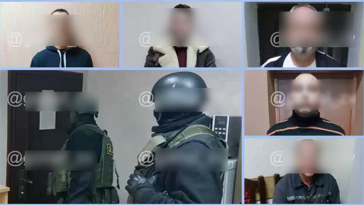 Задержанные во время облавы в Гомеле. 2023 год. Скриншот видео из приближенного к ГУБОПиК телеграм-канала