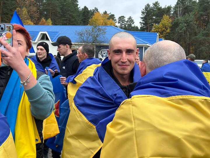 Украина и Россия 23 октября провели обмен военнопленными по схеме 270 на 270. Фото: Телеграм-канал Владимира Зеленского