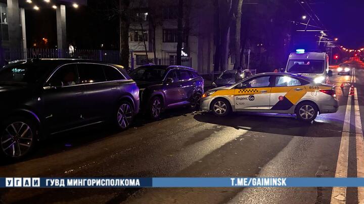 Место ДТП. 26 октября 2026 года, Минск. Фото: ГАИ