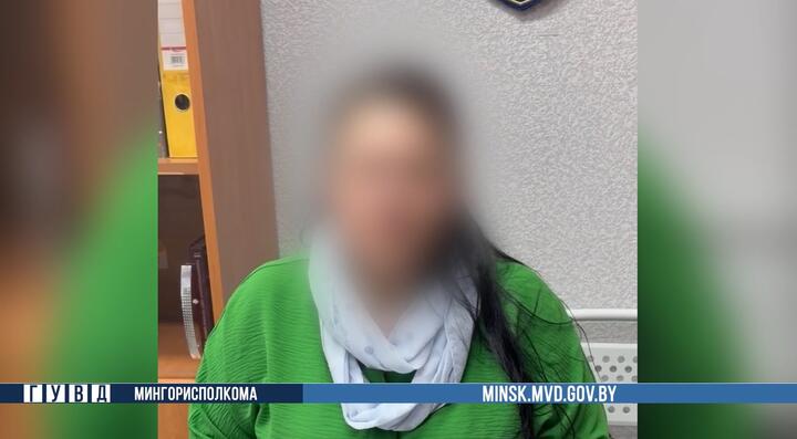 Потерпевшая минчанка. Скриншот: видео МВД