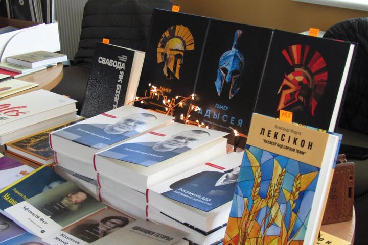 Беларусские книги на фестивале «Прадмова». Вильнюс, Литва, 21 октября 2026 года. Фото: facebook.com/pradmova