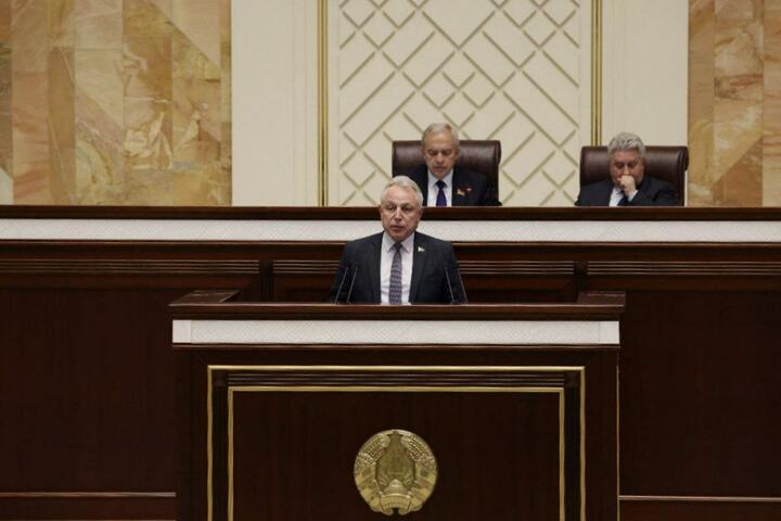 Михаил Орда в парламенте 14 мая 2025 года. Фото из телеграм-канала Палаты представителей Михаил Орда в парламенте 14 мая 2025 года. Фото из телеграм-канала Палаты представителей