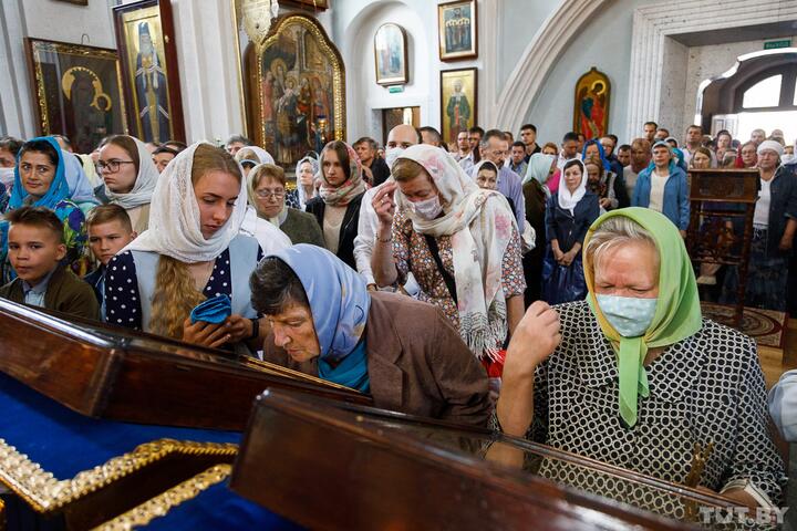Служба в одной из минских церквей, август 2020 года. Фото: TUT.BY Служба в одной из минских церквей, август 2020 года. Фото: TUT.BY