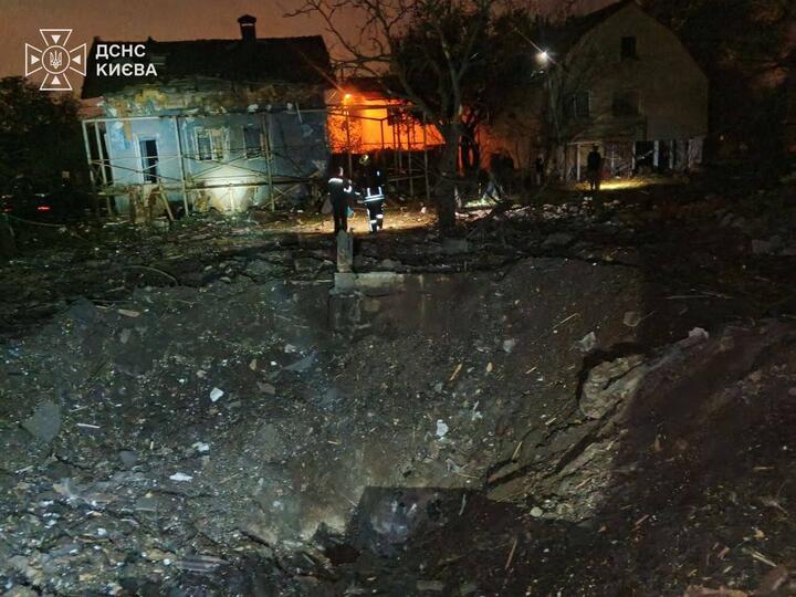 Киев после российской атаки, 22 октября 2026 года. Фото: Госслужба Украины по чрезвычайным ситуациям