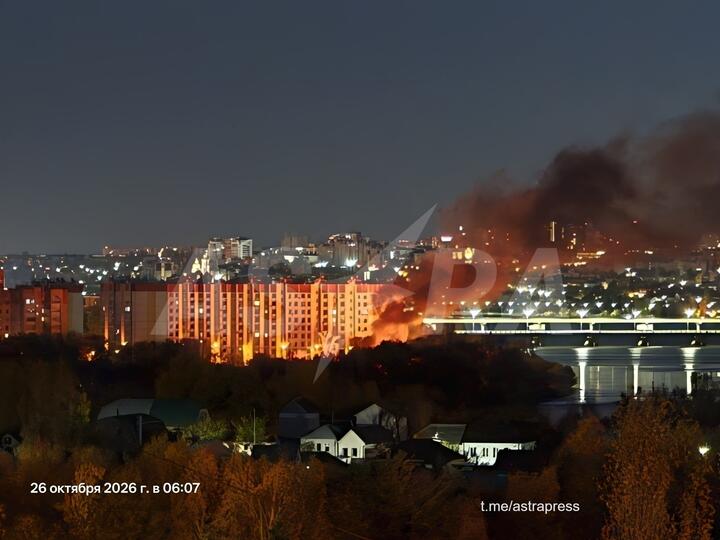 Последствия атаки БПЛА на Воронеж, Россия, 26 октября 2026 года. Фото: телеграм-канал "Астра"