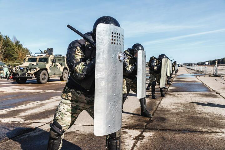 Тактико-специальные учения Внутренних войск МВД в Липках 24 марта 2023 года. Фото: МВД