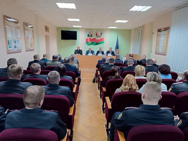 Представление нового руководителя Барановичского районного отдела внутренних дел, 5 декабря 2023 года. Фото: УВД Брестского облисполкома