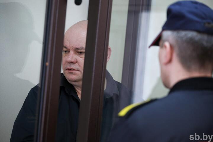 Федор Шведов в зале суда, 14 апреля 2024 года. Фото: «СБ. Беларусь сегодня»