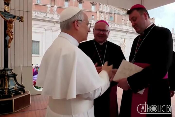 Встреча беларусских епископов с папой римским. Ватикан, 21 мая 2025 года. Фото: catholic.by Встреча беларусских епископов с папой римским. Ватикан, 21 мая 2025 года. Фото: catholic.by