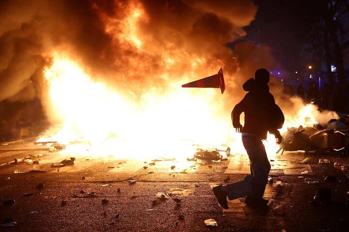 Беспорядки в Париже. Октябрь 2026 года, Франция. Фото: Reuters