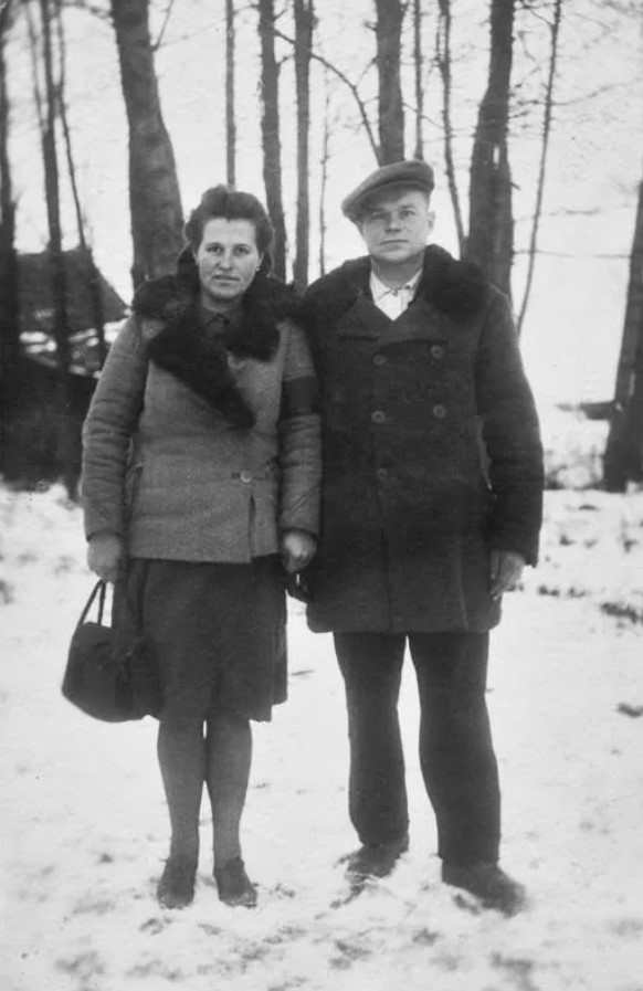 Войцех со своей второй женой. Польша, примерно 1947–1955 годы