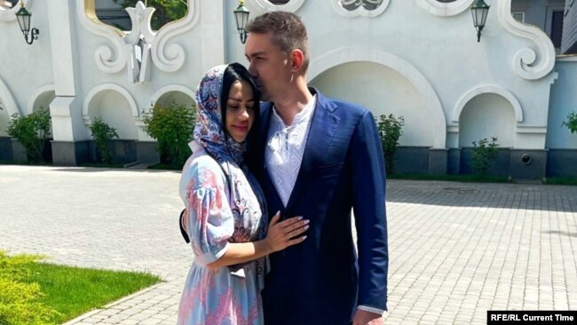 Глава украинской разведки Кирилл Буданов с женой. Фото: "Настоящее время"