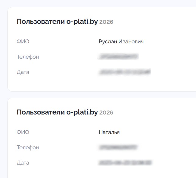 Фрагмент данных утечки. Скриншот: «Зеркало»